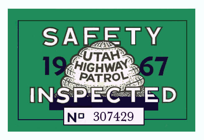 (image for) 1967 Utah Inspection Sticker